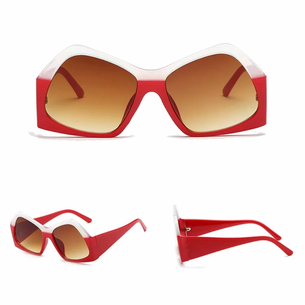 Red and White Women's Sunglasses